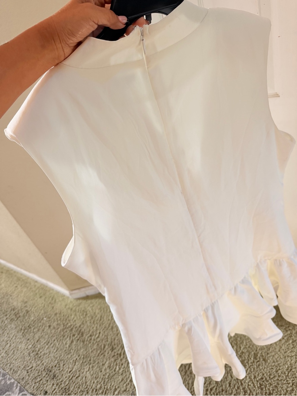 Fashion Nova White Caprina Tiered Ruffle Mini Dress - Picture 5 of 7